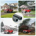 Wisteria Lane 12' x 20' Metal Carport: view 6