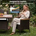 Wisteria Lane 5 Piece Wicker Patio Dining Set: view 4