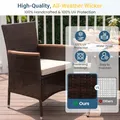 Wisteria Lane 5 Piece Wicker Patio Dining Set: view 5