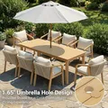 Wisteria Lane 9 Piece Acacia Dining Set for 8: view 4