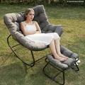 Wisteria Lane Rocking Egg Chair with Ottoman: view 3