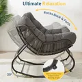 Wisteria Lane Rocking Egg Chair with Ottoman: view 5
