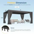 Wisteria Lane 12' x 16' Louvered Pergola: view 5