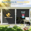 Wisteria Lane 10' x 8' Outdoor Roller Shade, Black: view 4
