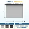 Wisteria Lane 10' x 8' Outdoor Roller Shade, Gray: view 6