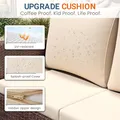 Wisteria Lane 4 Piece Outdoor Patio Furniture Set, Brown: view 4