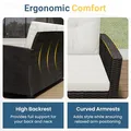 Wisteria Lane 4 Piece Outdoor Patio Furniture Set, Beige: view 5