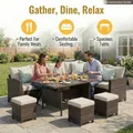 Wisteria Lane 7 Piece Patio Furniture Set, Brown: view 3