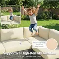 Wisteria Lane 7 Piece Wicker Patio Furniture Set, Beige: view 6