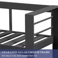 Wisteria Lane Aluminum Outdoor Patio Sofa, Light Grey: view 5